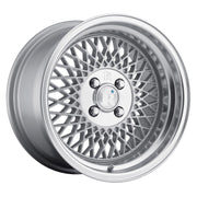 Klutch SL1 16x8 ET15 BLANK Silver w/ Machined Lip